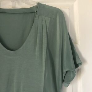 ⬇️ J. Crew Olive Green Dress with Silk Side Panels